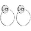 imageMoen 5386CH Yorkshire Wall Mounted Bathroom Hand Towel Holder Ring Small Chrome1 Count Pack of 2