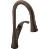 imageMoen 9124ORB Notch OneHandle Pulldown Kitchen Faucet Featuring Power Boost and Reflex Oil Rubbed BronzeOil Rubbed Bronze