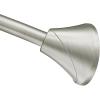 imageMoen Brushed Nickel 5Foot Adjustable Tension Single Curved Shower Curtain Rod for Bathroom Shower CSR2172BNBrushed Nickel