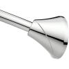 imageMoen Brushed Nickel 5Foot Adjustable Tension Single Curved Shower Curtain Rod for Bathroom Shower CSR2172BNChrome