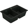imageMoen Host Black Granite 33Inch Wide x 95Inch Deep Dual Mount Double Bowl Kitchen Sink GGB3024B