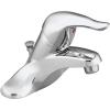 imageMoen L4621P Chateau OneHandle LowArc Bathroom Faucet with Drain Assembly Polished BrassChrome
