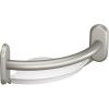 imageMoen LR2354DBN Bathroom Safety 9Inch Curved Bathroom Grab Bar with Integrated Corner Shelf Brushed NickelBrushed Nickel
