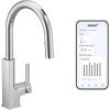imageMoen STO Chrome Smart Faucet Touchless Pull Down Sprayer Kitchen Faucet with Voice Control and Power Boost S72308EVC