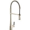imageMoen Sinema Polished Nickel SingleHandle Touchless High Arc Pulldown Kitchen Faucet Spring Kitchen Sink Faucet with Pulldown Sprayer Head and Wave Motion Sensor S5235EWNL