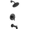 imageMoen UT2263EPBL CIA Collection MCORE 2Series Eco Performance 1Handle Tub and Shower Trim Kit Valve Required Matte BlackMatte Black
