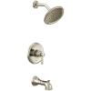 imageMoen UT2313EPNL Belfield MCORE 2Series 1Handle Tub and Shower Trim Kit Valve Required Polished NickelPolished Nickel