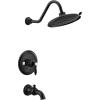 imageMoen UTS33103BG Weymouth MCORE 3Series 1Handle Tub and Shower Trim Kit Valve Required Brushed GoldMatte Black