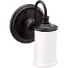 imageMoen YB6463CH Belfield 3Light DualMount Bath Bathroom Vanity Fixture with Frosted Glass ChromeMatte Black