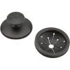 imageWaste King Black Disposer EZ Mount Garbage Disposal Stopper and Splash Guard for Sink Drain 1025