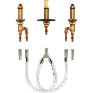 imageMoen 4794 MPact TwoHandle Roman Tub Valve with 10Inch Center and 12Inch PEX Cold Expansion