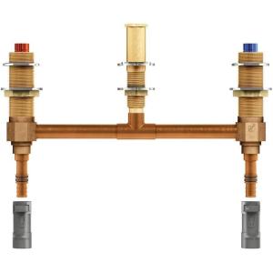 imageMoen 4797 Two Handle Roman Tub Valve 10quot Centers Pex with 12quot Cpvc Adapters Unfinished