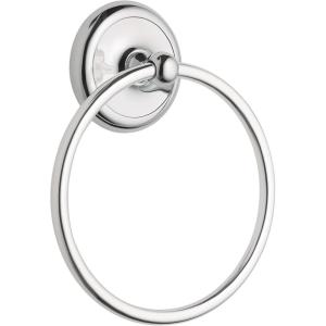 imageMoen 5386CH Yorkshire Wall Mounted Bathroom Hand Towel Holder Ring Small ChromeSmall