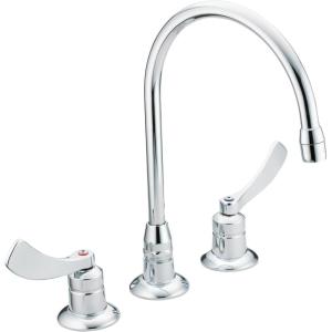 imageMoen 8225SMF15 MDURA Chrome TwoHandle Kitchen Faucet