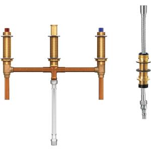 imageMoen 9796 Roman Tub with Hand Shower Diverter Installs on 10Inch Centers 12Inch CC Connection