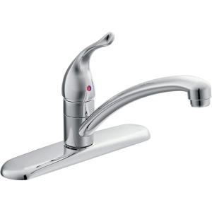 imageMoen Chateau Chrome OneHandle Low Arc Kitchen Faucet for 3Hole Sinks 74250375