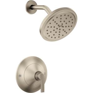 imageMoen Doux Matte Black PosiTemp Pressure Balancing Shower Trim Kit with 7Inch EcoPerformance Rainshower Valve Required TS2202EPBLBrushed Nickel