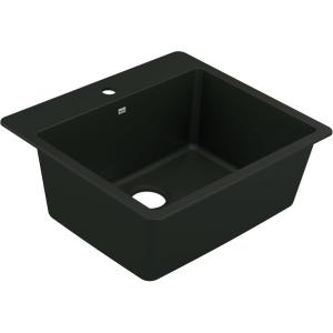 imageMoen Host Black Granite 33Inch Wide x 95Inch Deep Dual Mount Single Bowl Kitchen Sink GGB3026BBlack