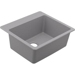 imageMoen Host Black Granite 33Inch Wide x 95Inch Deep Dual Mount Single Bowl Kitchen Sink GGB3026BGray