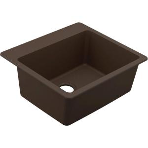 imageMoen Host Black Granite 33Inch Wide x 95Inch Deep Dual Mount Single Bowl Kitchen Sink GGB3026BMocha