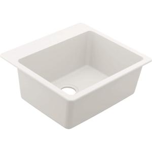 imageMoen Host Black Granite 33Inch Wide x 95Inch Deep Dual Mount Single Bowl Kitchen Sink GGB3026BWhite