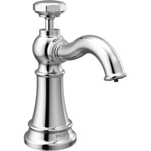 imageMoen S3955C Paterson Deck Mounted Kitchen Soap Dispenser with Above The Sink Refillable Bottle ChromeChrome