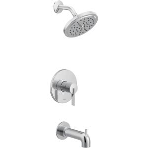 imageMoen UT2263EPBL CIA Collection MCORE 2Series Eco Performance 1Handle Tub and Shower Trim Kit Valve Required Matte BlackChrome
