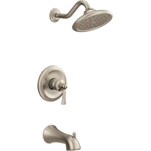 imageMoen UT35503BN Wynford MCORE 3Series 1Handle Tub and Shower Trim Kit Valve Required Brushed NickelBrushed Nickel