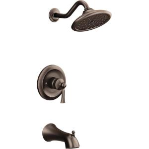 imageMoen UT35503BN Wynford MCORE 3Series 1Handle Tub and Shower Trim Kit Valve Required Brushed NickelOil Rubbed Bronze