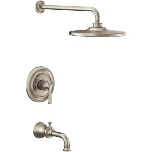 imageMoen UTS244203EPBG Colinet MCORE 2Series 1Handle Tub and Shower Trim Kit Valve Required Brushed GoldBrushed Nickel