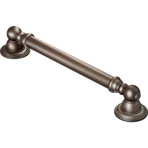 imageMoen YG5418CH Bathroom Safety 18Inch Stainless Steel Traditional Bathroom Grab Bar ChromeOil Rubbed Bronze