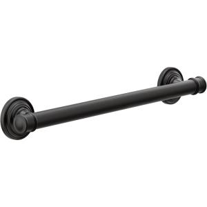 imageMoen YG6418ORB Bathroom Safety 18Inch Stainless Steel Traditional Bathroom Grab Bar OilRubbed BronzeMatte Black