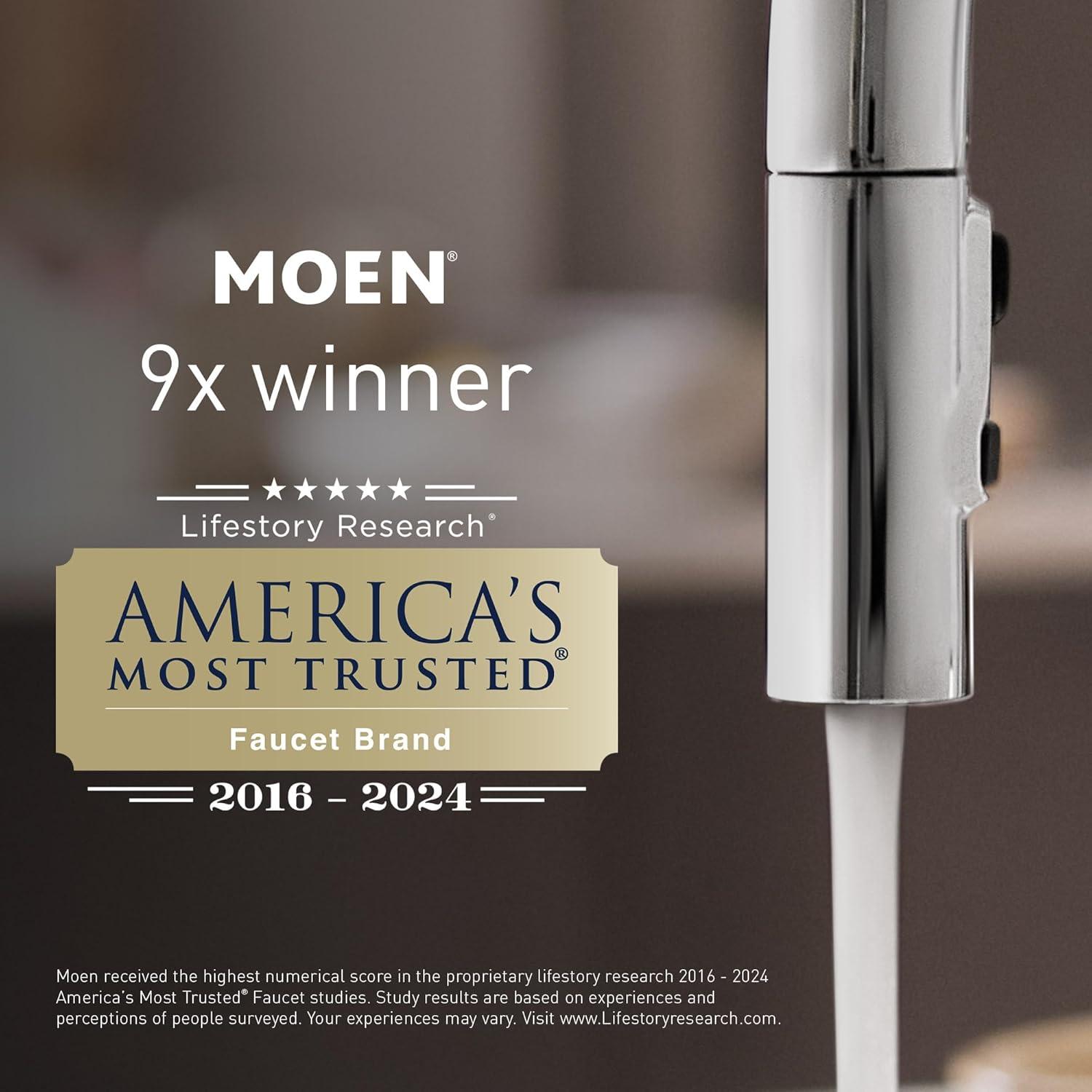 imageMOEN 7840ORB Camerist OneHandle Low Arc Kitchen Faucet Oil Rubbed BronzeChrome