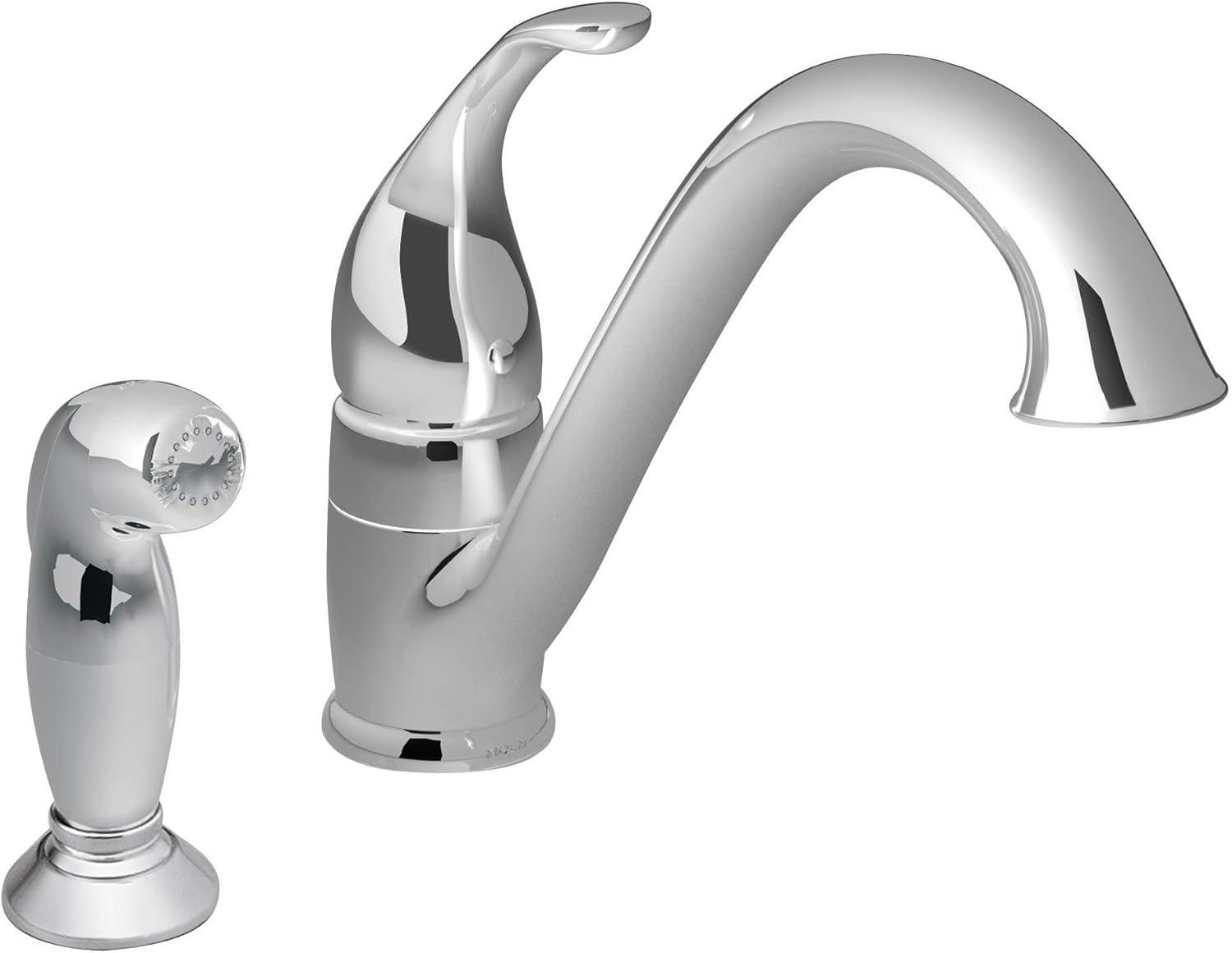 imageMOEN 7840ORB Camerist OneHandle Low Arc Kitchen Faucet Oil Rubbed BronzeChrome
