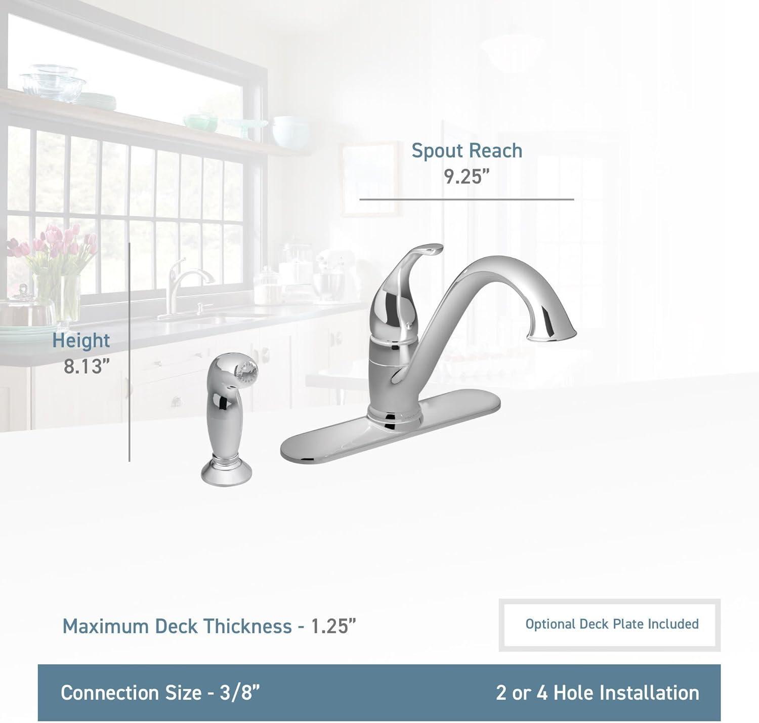 imageMOEN 7840ORB Camerist OneHandle Low Arc Kitchen Faucet Oil Rubbed BronzeOil Rubbed Bronze