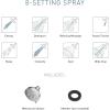 imageMoen Brushed Nickel Hydro Energetix EightFunction Showerhead with Standard 5quot Diameter Spray Head 200W0SRNBrushed Nickel