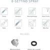 imageMoen Brushed Nickel Hydro Energetix EightFunction Showerhead with Standard 5quot Diameter Spray Head 200W0SRNMatte Black