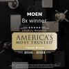 imageMoen Voss Oil Rubbed Bronze OneFunction 4116quot Diameter Showerhead 25 GPM 6325ORBBrushed Gold