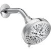 imageMoen Brushed Nickel Hydro Energetix EightFunction Showerhead with Standard 5quot Diameter Spray Head 200W0SRNChrome