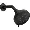 imageMoen Brushed Nickel Hydro Energetix EightFunction Showerhead with Standard 5quot Diameter Spray Head 200W0SRNMatte Black
