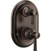 imageMoen UT3322NL Belfield MCORE 3Series 2Handle Shower Trim with Integrated Transfer Valve Valve Required Polished NickelOil Rubbed Bronze