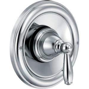 imageMoen Brantford Chrome PosiTemp Pressure Balancing Traditional Tub and Shower Lever Handle Valve Required T2151Chrome