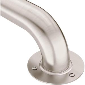 imageMoen LR7518 Bathroom Safety 18Inch Stainless Steel Bathroom Grab Bar with Exposed Screws Stainless