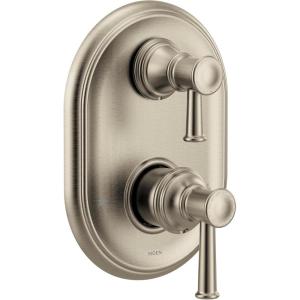 imageMoen UT3322NL Belfield MCORE 3Series 2Handle Shower Trim with Integrated Transfer Valve Valve Required Polished NickelBrushed Nickel