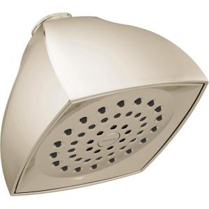 imageMoen Voss Oil Rubbed Bronze OneFunction 4116quot Diameter Showerhead 25 GPM 6325ORBPolished Nickel