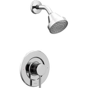 imageMoen Align Brushed Gold PPosiTemp Pressure Balancing Modern Shower Trim Kit Valve Required T2192BGChrome
