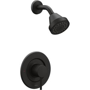 imageMoen Align Brushed Gold PPosiTemp Pressure Balancing Modern Shower Trim Kit Valve Required T2192BGMatte Black