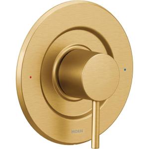 imageMoen Align Brushed Gold Pressure Balancing Single Shower Lever Handle PosiTemp Valve Required T2191BGBrushed Gold