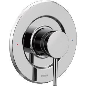 imageMoen Align Brushed Gold Pressure Balancing Single Shower Lever Handle PosiTemp Valve Required T2191BGChrome