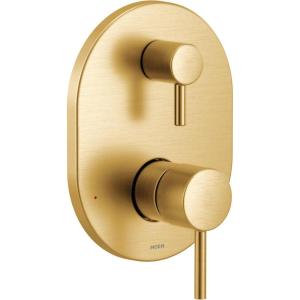 imageMoen Align Matte Black MCORE 3Series 2Handle Shower Faucet Trim Valve Required UT3290BLBrushed Gold